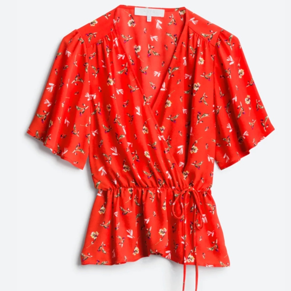 ASTR Tawnia Surplice Blouse